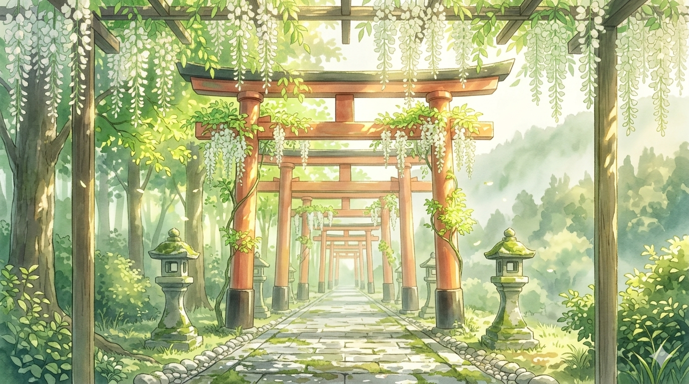 結び宮の参道