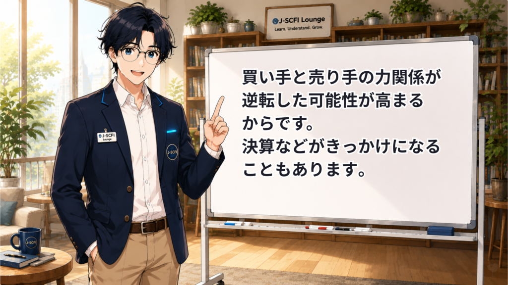 ニュース・株価・投資とのつながりを説明しているイラスト
