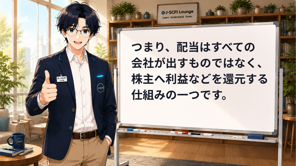J-SCFI先輩が今日のポイントをまとめているイラスト