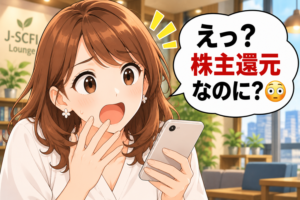 株主還元なのに良い会社とは限らないことに驚く初心者女性